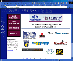 Web Development Portfolio - Planned Marketing Associates, The Yes Company